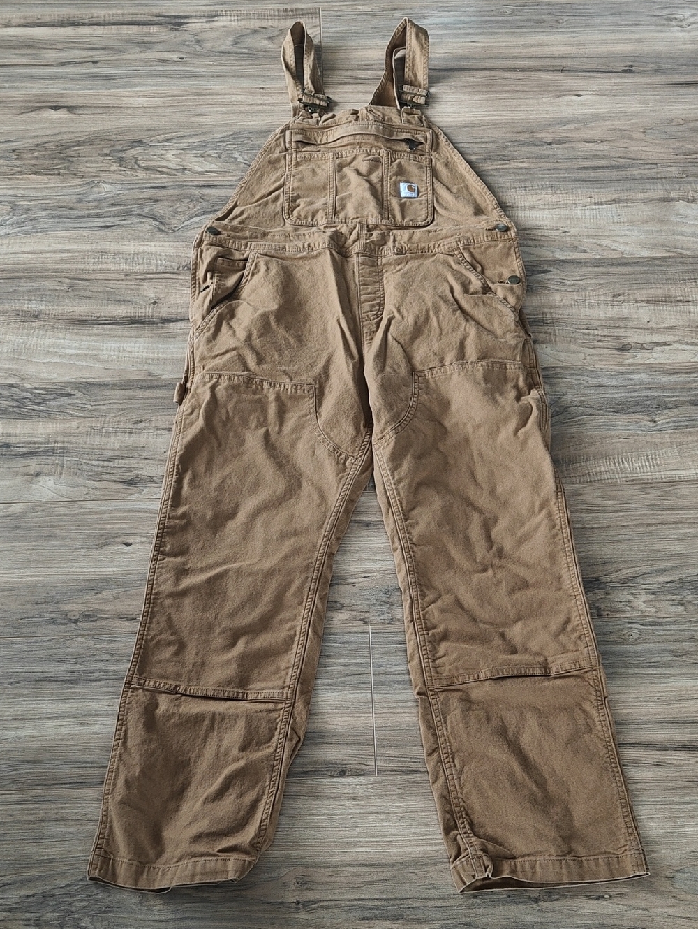 EUC Carhartt Women's Rugged Flex Loose Fit Canvas Bib Overalls - Picture 2 of 12